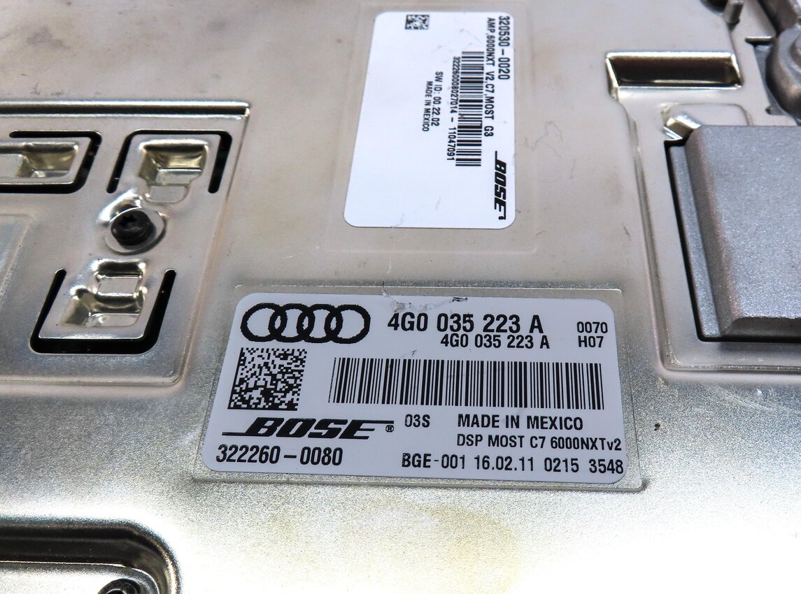 Thumbnail 4: 11-18 AUDI A7 S7 RS7 A8 S8 (C7 4G8 D4 4H) RADIO STEREO BOSE AUDIO AMP AMPLIFIER