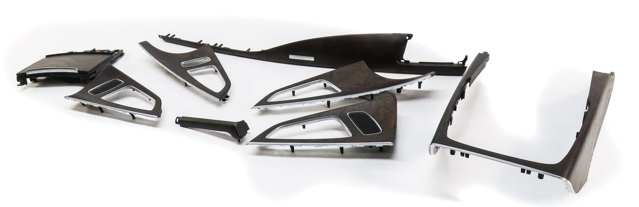 Thumbnail 21: 2012 AUDI A7 (C7 4G8) FRONT REAR LEFT RIGHT DOOR DASH CONSOLE ASH WOOD TRIM SET