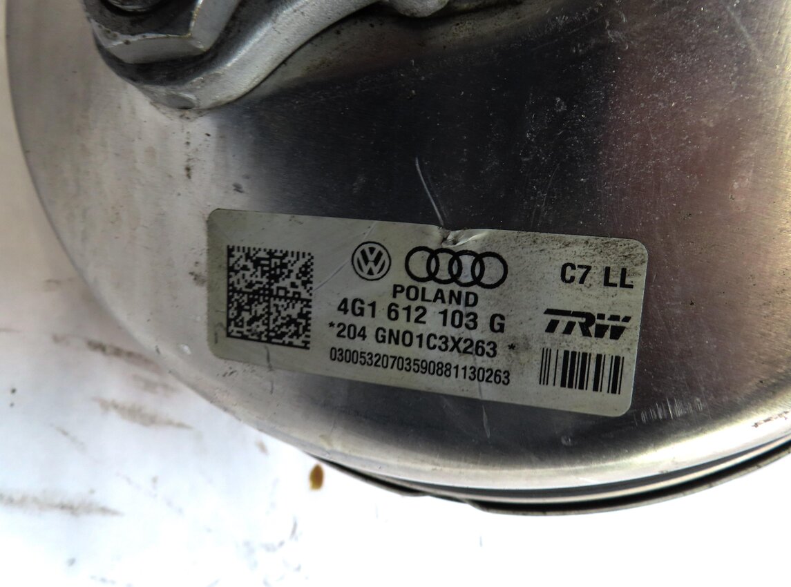 Thumbnail 4: 12-17 AUDI A4 S4 A5 S5 A6 S6 A7 S7 RS7 (C7 B8 8K 8T) BRAKE BOOSTER w/ CYLINDER