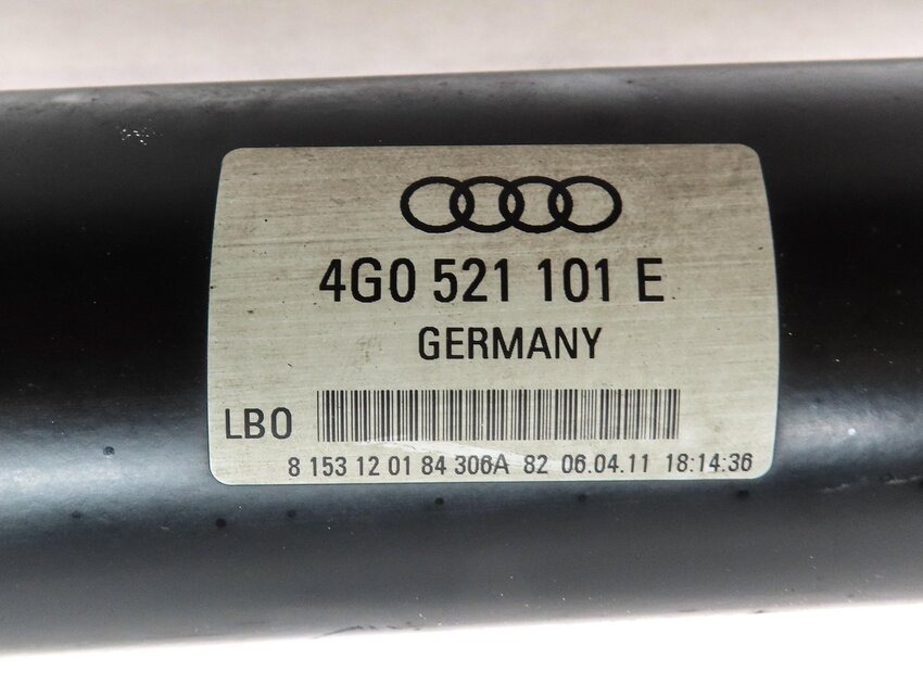 Thumbnail 8: 12-17 AUDI A6 A7 (C7 4G8) 2.0L / 3.0L REAR DRIVESHAFT DRIVELINE DRIVE LINE SHAFT