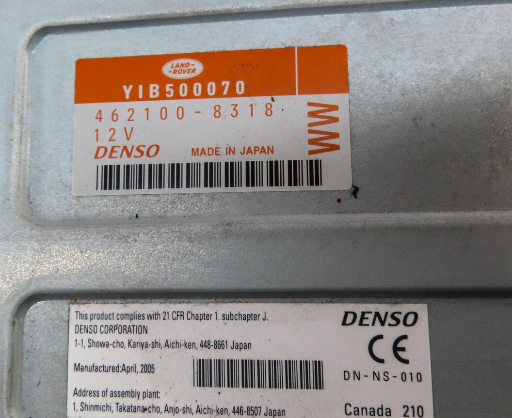 Thumbnail 6: 05-09 LAND ROVER LR3 - RANGE ROVER SPORT (L322 L320) DVD NAVIGATION DISC DRIVE