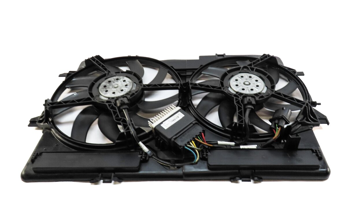 Thumbnail 5: 09-17 AUDI A4 A5 Q5 S4 (B8 8T 8R) 2.0L 3.0L 3.2L RADIATOR COOLING FAN w/ SHROUD