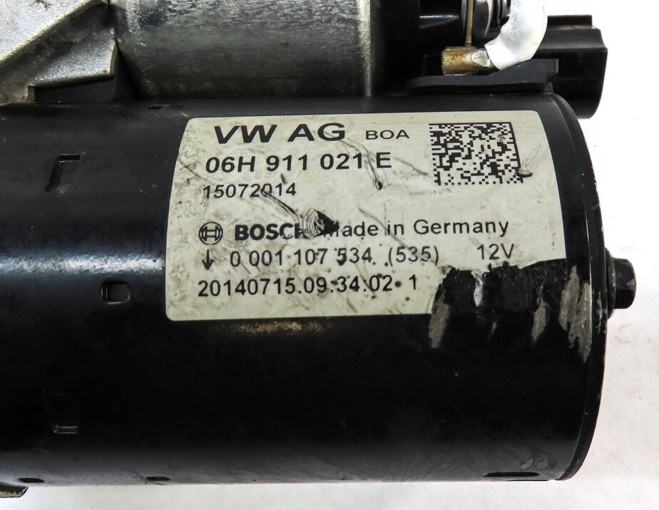 Thumbnail 6: 2014-2017 AUDI A4 A5 A6 (B8 8K 8T C7) 2.0L STARTER MOTOR (REGENERATIVE BRAKING)