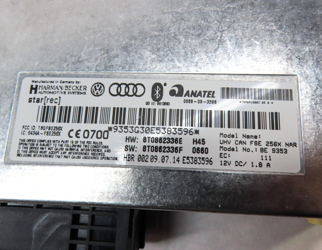 Thumbnail 7: 2015 AUDI A4 B8 8K CELL PHONE BLUETOOTH TELEMATICS COMMUNICATION CONTROL MODULE