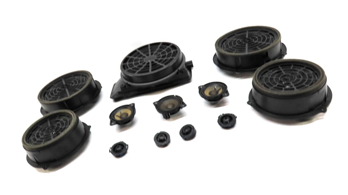 Thumbnail 3: 2015 AUDI S4 (B8 8K) FRONT REAR LEFT RIGHT BANG & OLUFSEN SPEAKER SET 12