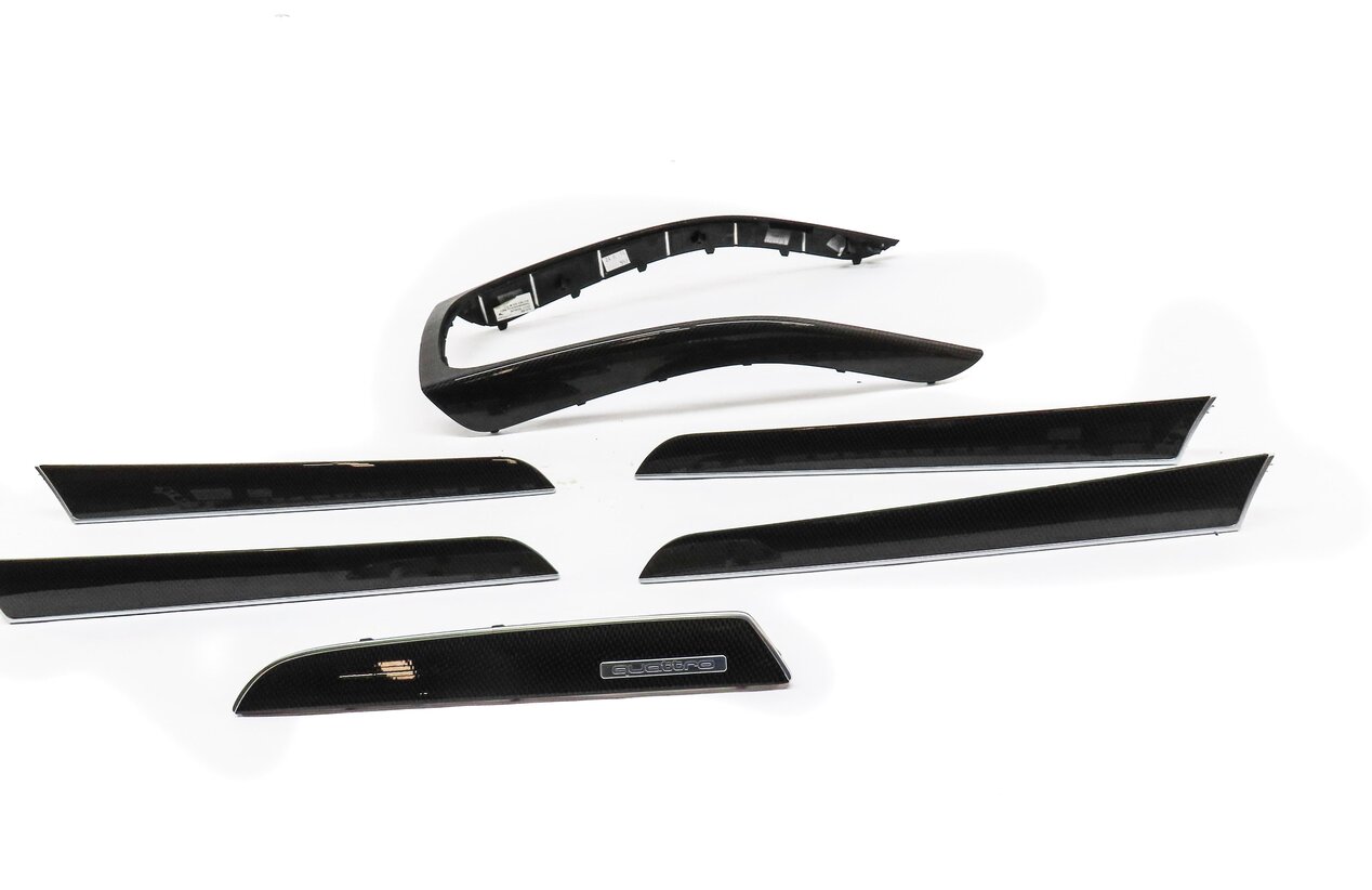 Thumbnail 15: 2015 AUDI S4 B8 8K FRONT REAR LEFT RIGHT DOOR DASH CONSOLE CARBON FIBER TRIM SET