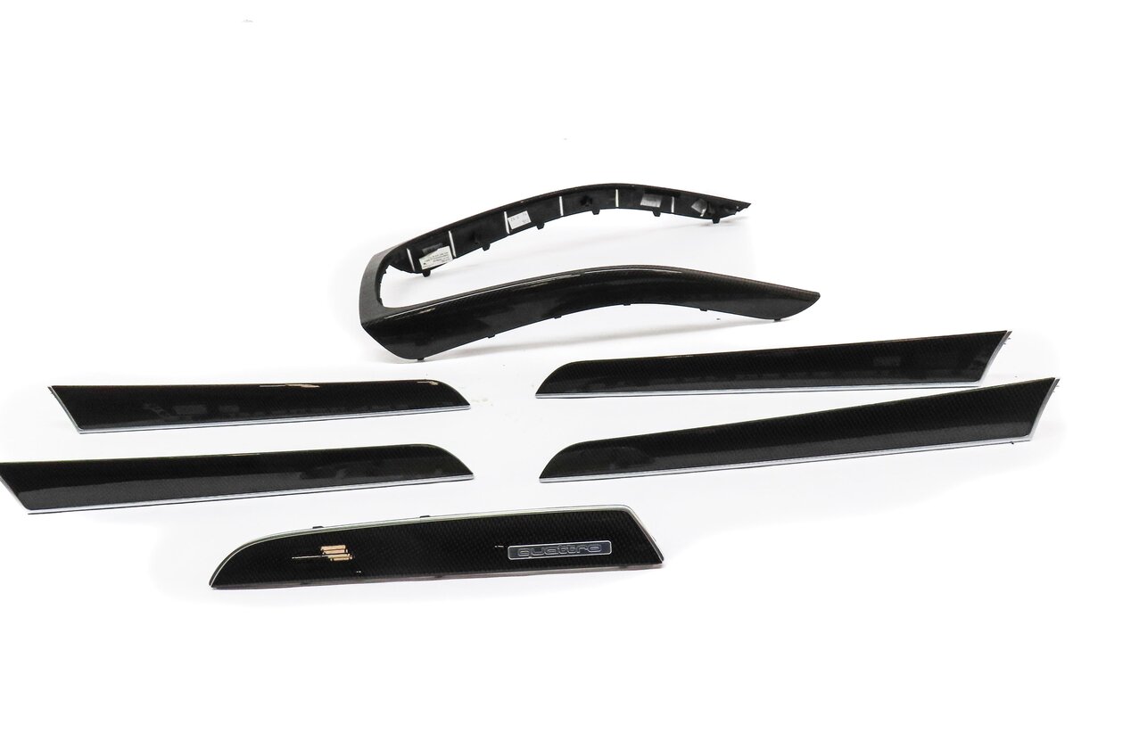Thumbnail 16: 2015 AUDI S4 B8 8K FRONT REAR LEFT RIGHT DOOR DASH CONSOLE CARBON FIBER TRIM SET