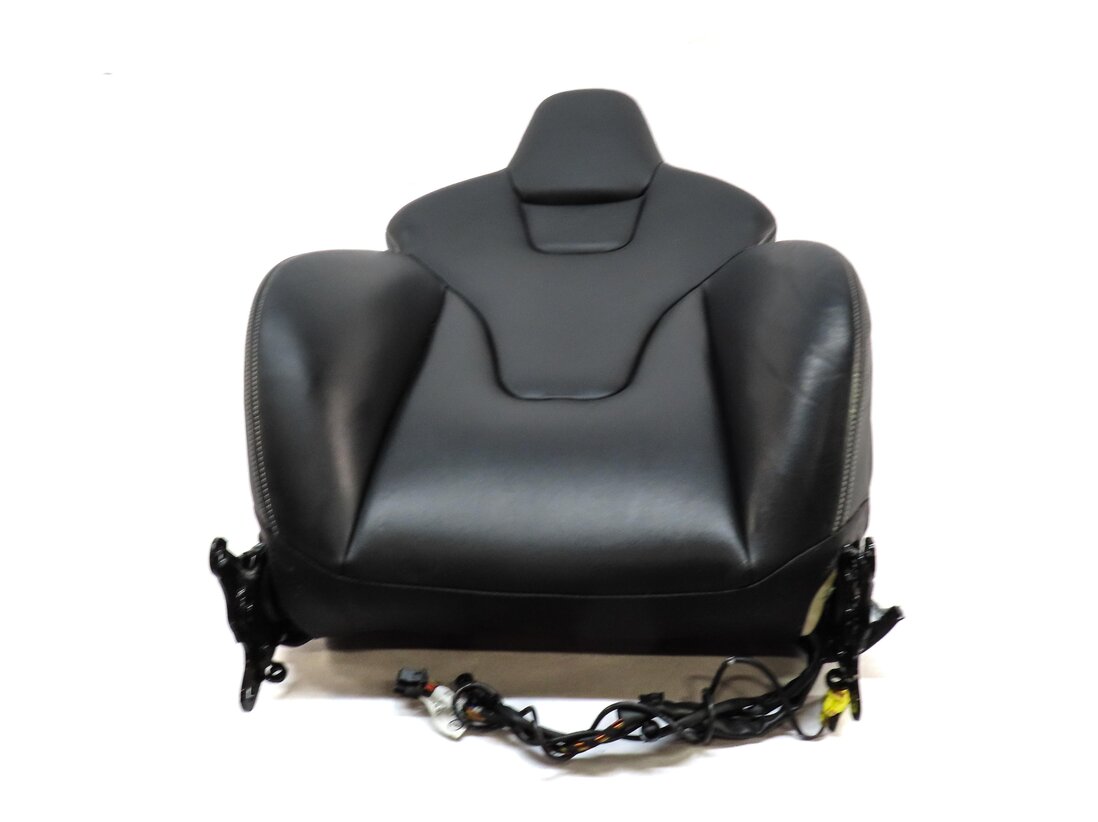 2015 AUDI S4 (B8 8K) FRONT LEFT DRIVER UPPER SPORT HEATED SEAT CUSHION (BLACK)