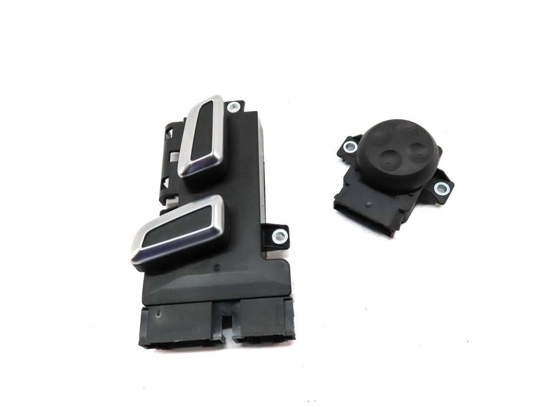 Thumbnail 2: 2015 AUDI S4 (B8 8K) FRONT RIGHT SEAT ADJUST ADJUSTMENT SWITCH w/ LUMBAR (BLACK)