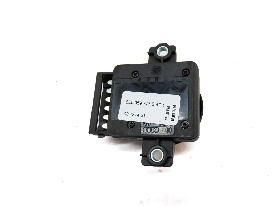 Thumbnail 4: 2015 AUDI S4 (B8 8K) FRONT RIGHT SEAT ADJUST ADJUSTMENT SWITCH w/ LUMBAR (BLACK)