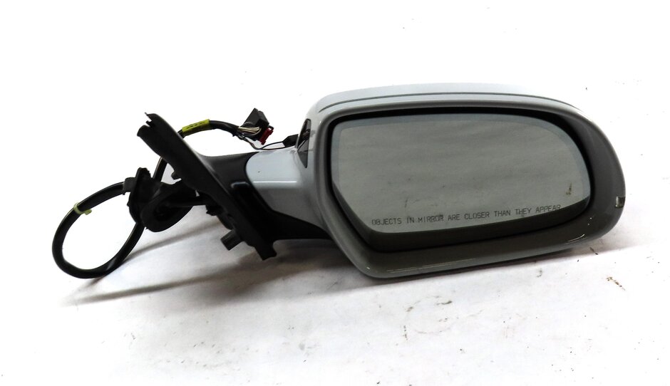 10-16 AUDI S4 B8 8K RIGHT PASSENGER HEATED AUTODIM BLIND SPOT DOOR MIRROR WHITE