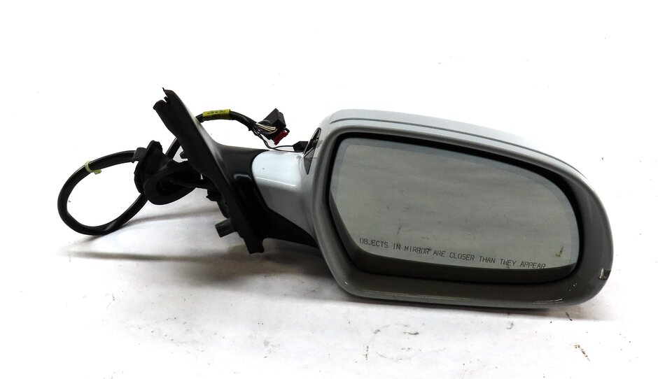 Thumbnail 3: 10-16 AUDI S4 B8 8K RIGHT PASSENGER HEATED AUTODIM BLIND SPOT DOOR MIRROR WHITE