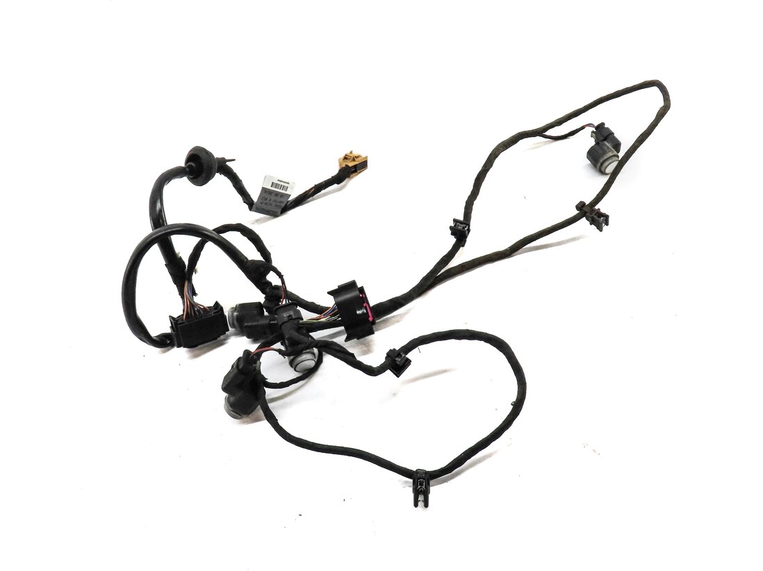 2015 AUDI S4 (B8 8K) REAR PARK ASSIST PDC SENSOR SET4 (WHITE) w/ WIRING HARNESS