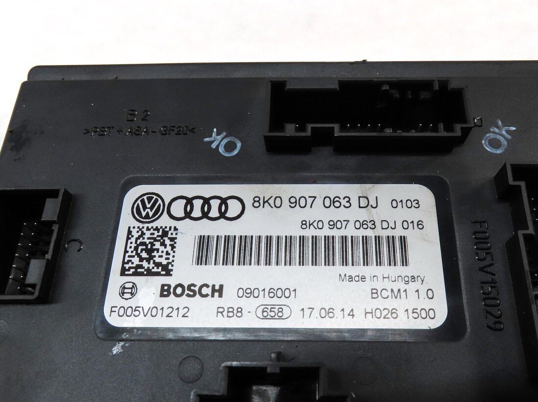Thumbnail 12: 13-16 AUDI S4 B8 8K 3.0L SUPER CTUB BODY ENGINE MODULE LOCK KEY SET SPEEDOMETER