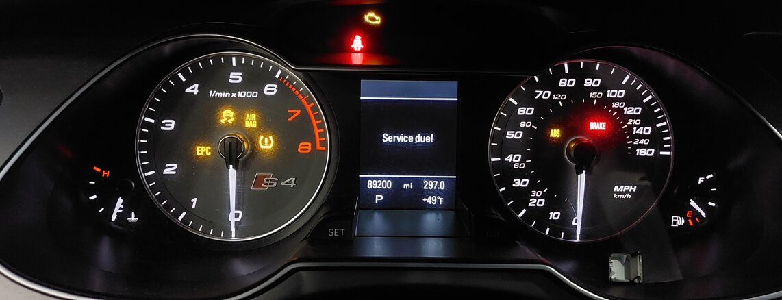 Thumbnail 2: 13-16 AUDI S4 B8 8K 3.0L SUPER CTUB BODY ENGINE MODULE LOCK KEY SET SPEEDOMETER