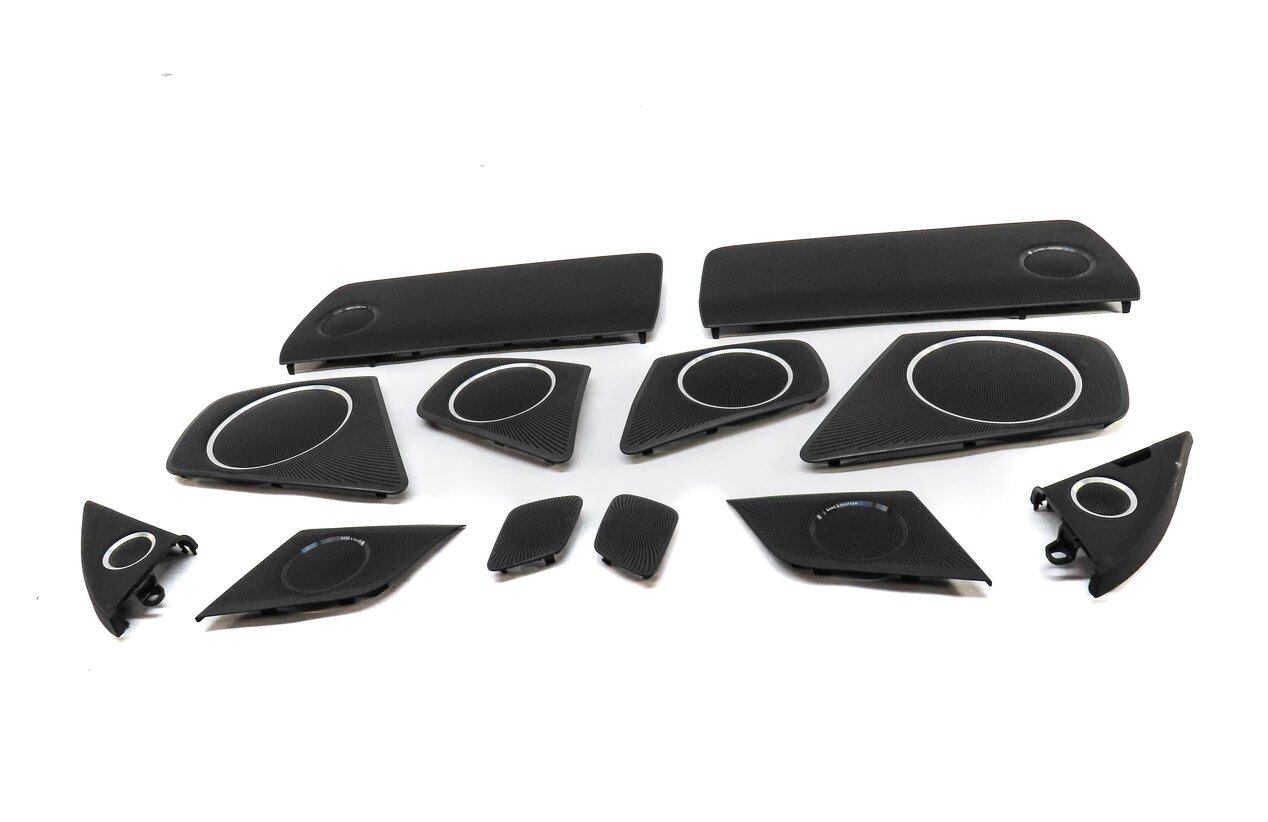Thumbnail 2: 2015 AUDI S4 B8 8K FRONT REAR LEFT RIGHT BANG & OLUFSEN SPEAKER COVER GRILLE SET