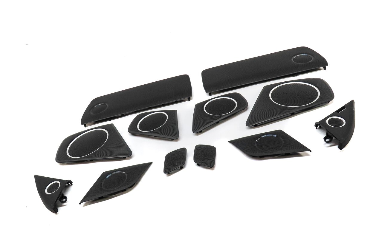 Thumbnail 3: 2015 AUDI S4 B8 8K FRONT REAR LEFT RIGHT BANG & OLUFSEN SPEAKER COVER GRILLE SET