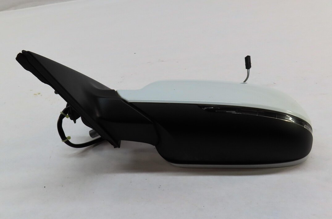 Thumbnail 6: 10-16 AUDI S4 (B8 8K) LEFT DRIVER HEATED AUTODIM BLIND SPOT DOOR MIRROR (WHITE)