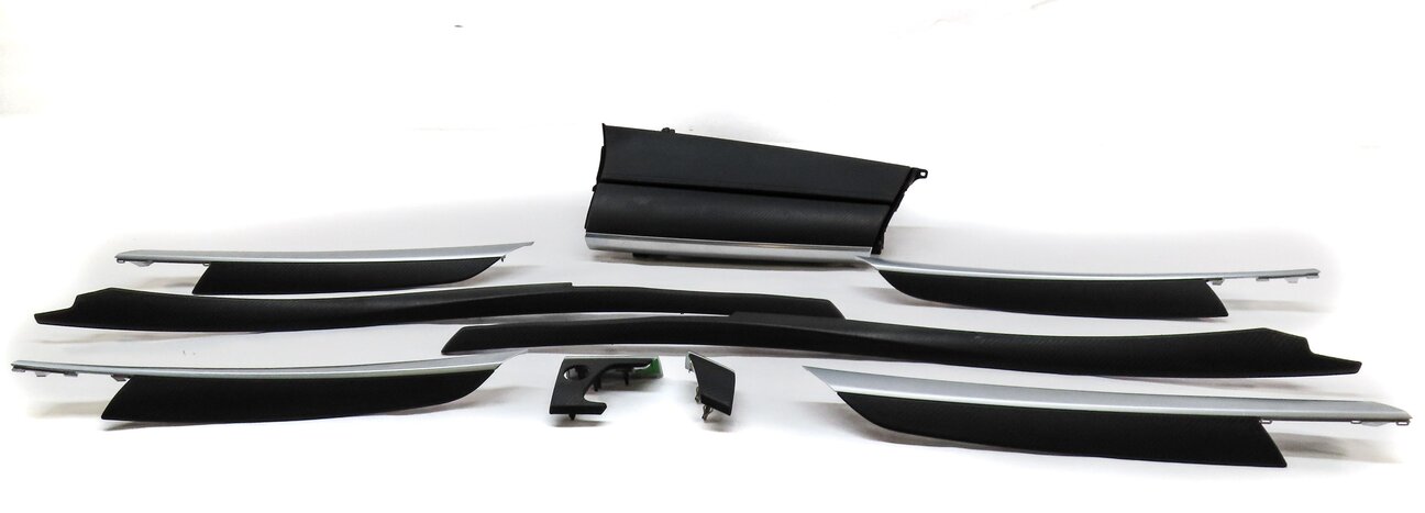 13 BMW X6M M (E71) FRONT REAR LEFT RIGHT DOOR DASH CONSOLE CARBON FIBER TRIM SET