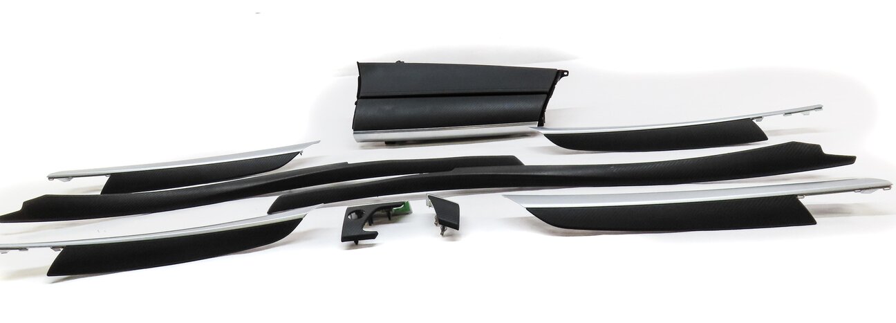 Thumbnail 20: 13 BMW X6M M (E71) FRONT REAR LEFT RIGHT DOOR DASH CONSOLE CARBON FIBER TRIM SET
