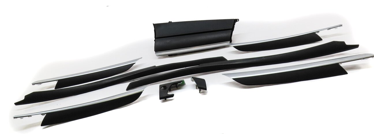 Thumbnail 21: 13 BMW X6M M (E71) FRONT REAR LEFT RIGHT DOOR DASH CONSOLE CARBON FIBER TRIM SET