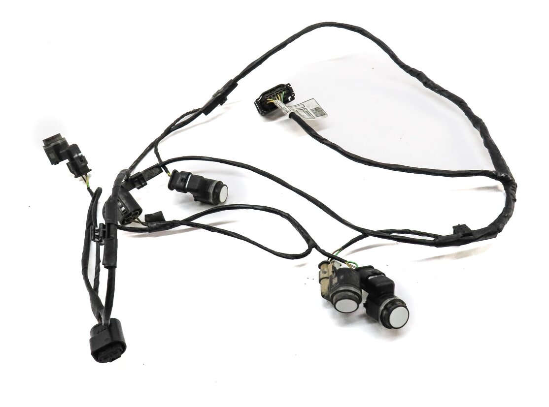 2013 BMW X6M ///M (E71) REAR PARK ASSIST PDC SENSOR SET4 (WHITE) w/ WIRE HARNESS