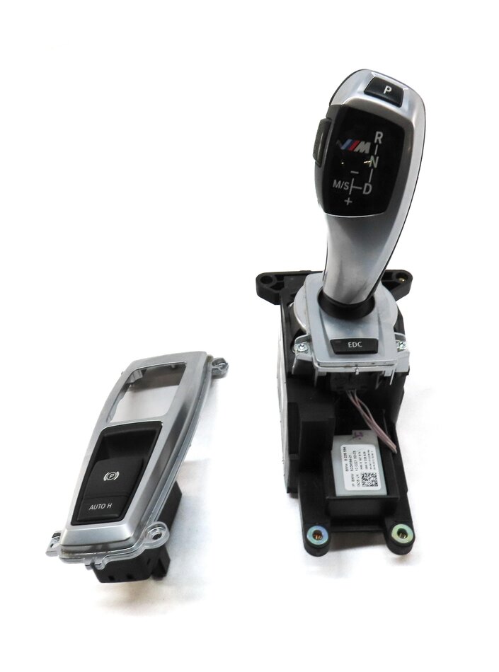 Thumbnail 3: 2013 BMW X6M ///M E71 AUTOMATIC M SPORT SHIFTER BOX ASSEMBLY w/ KNOB PARK BRAKE