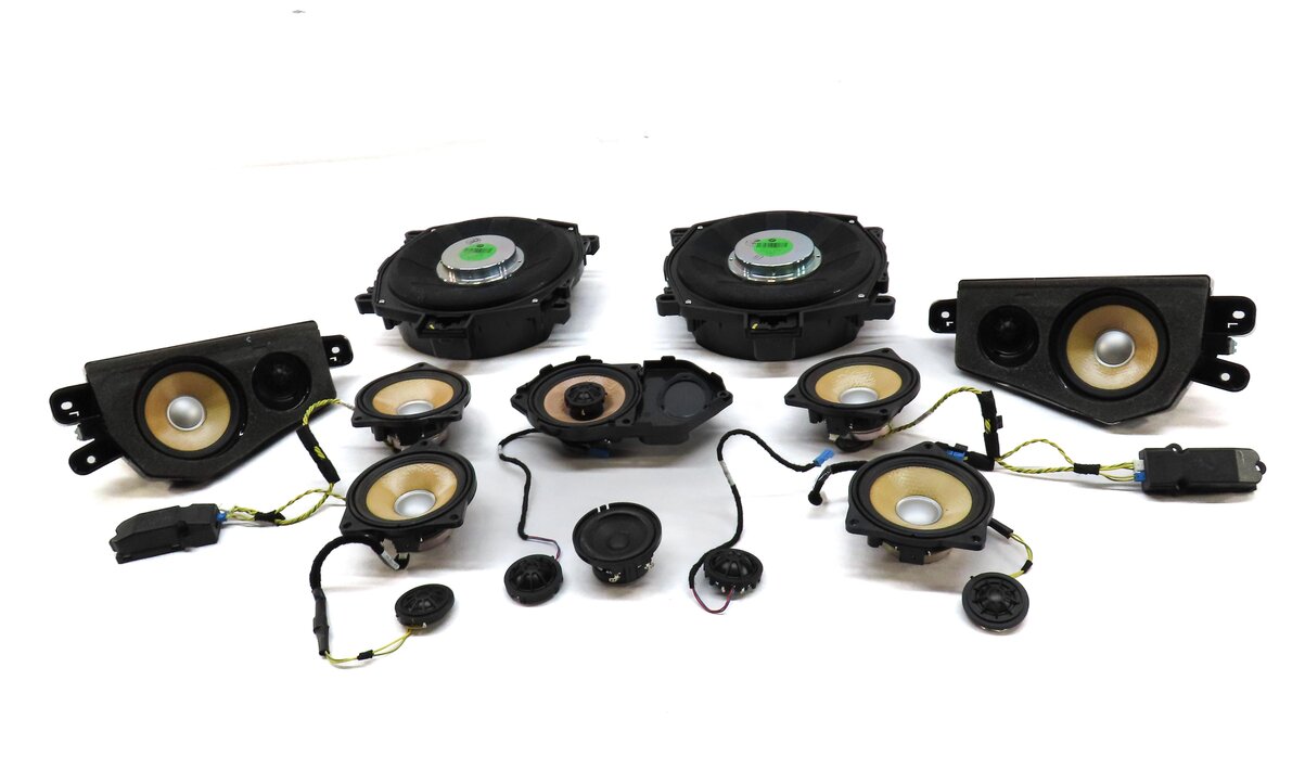 Thumbnail 2: 2013 BMW X6M ///M (E71) FRONT REAR LEFT RIGHT INDIVIDUAL AUDIO SPEAKER SET 14