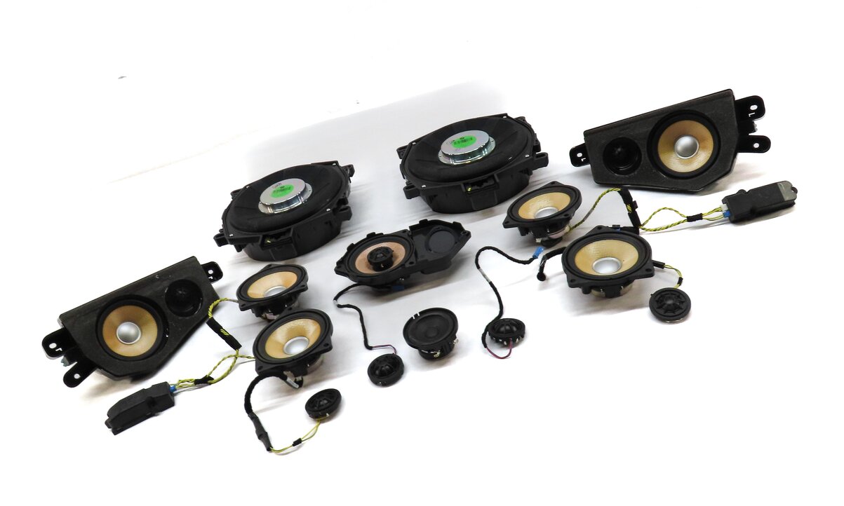 Thumbnail 3: 2013 BMW X6M ///M (E71) FRONT REAR LEFT RIGHT INDIVIDUAL AUDIO SPEAKER SET 14