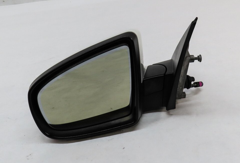 10-14 BMW X6 ///M (E71) LEFT DOOR MIRROR PFOLD AUTODIM CAMERA HEAT MEMORY WHITE