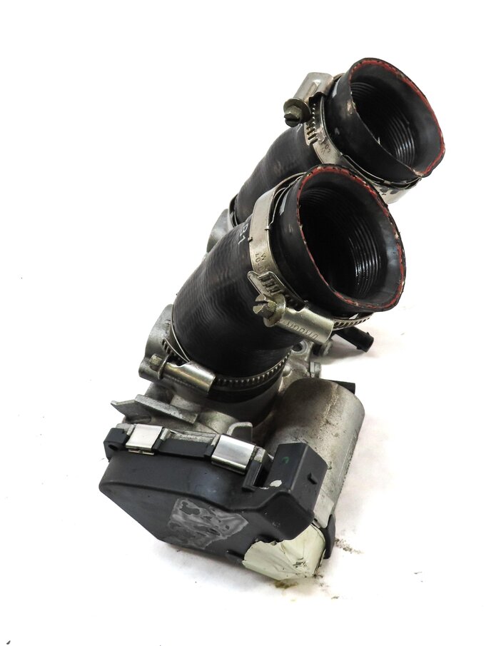 2013-2015 AUDI S6 S7 (C7) 4.0L ENGINE THROTTLE BODY ASSEMBLY w/ HOSES