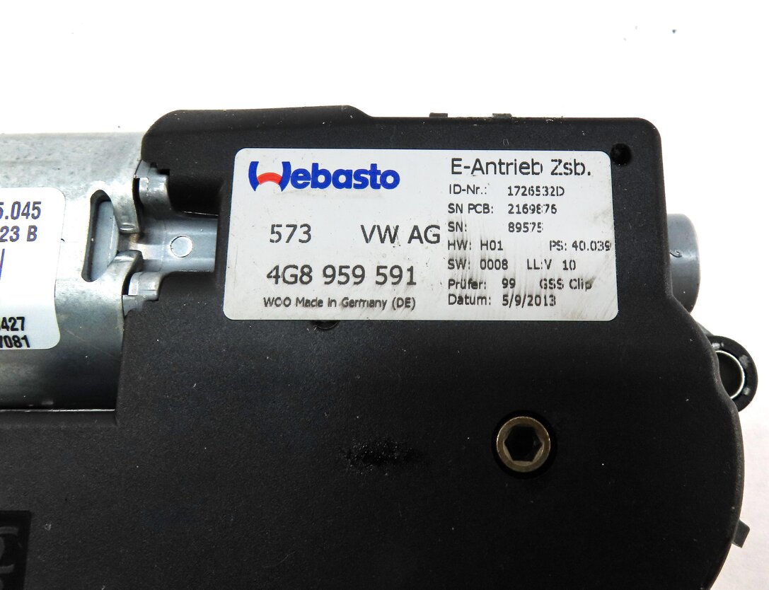 Thumbnail 4: 2012-2018 AUDI A6 A7 S6 S7 (C7 4G8) SUNROOF SUN ROOF WINDOW MOTOR