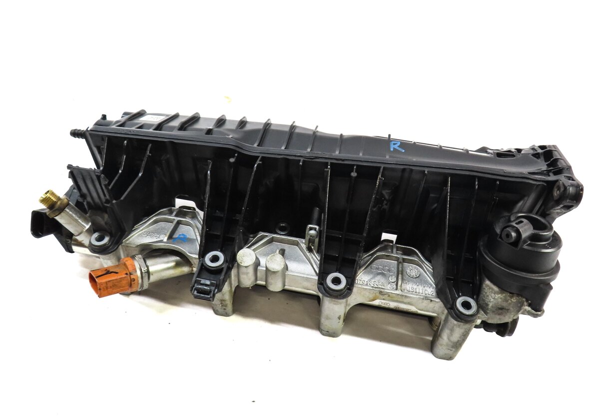 13-15 AUDI A8 S6 S7 S8 (C7 4G8 D4 4H) 4.0L ENGINE - RIGHT LOWER INTAKE MANIFOLD