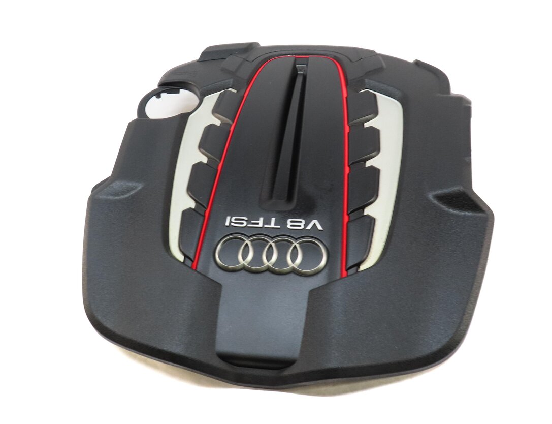 Thumbnail 3: 2013-2018 AUDI S6 S7 (C7) 4.0L V8 ENGINE TFSI ENGINE COVER TRIM (BLACK & RED)