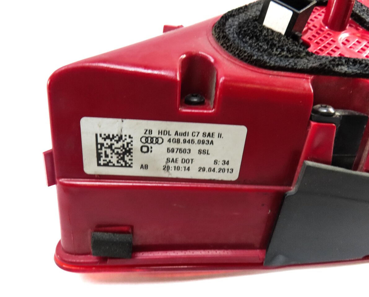 Thumbnail 6: 12-15 AUDI A7 S7 C7 4G8 REAR LEFT DRIVER INNER TRUNK TAILLIGHT LIGHT LAMP (LED)