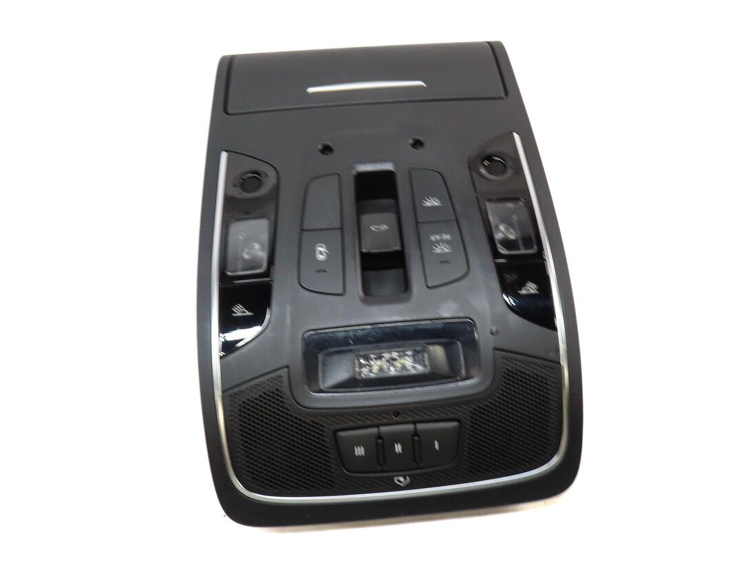 2013 AUDI S7 (C7) FRONT CENTER ROOF PRIMARY DOME LIGHT w/ SWITCHES (BLACK)