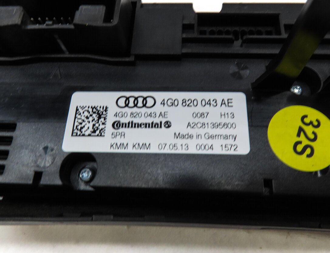Thumbnail 5: 12-13 AUDI A7 S6 S7 C7 FRONT A/C HEATER CLIMATE CONTROL (2 KNOBS & HEATED SEATS)
