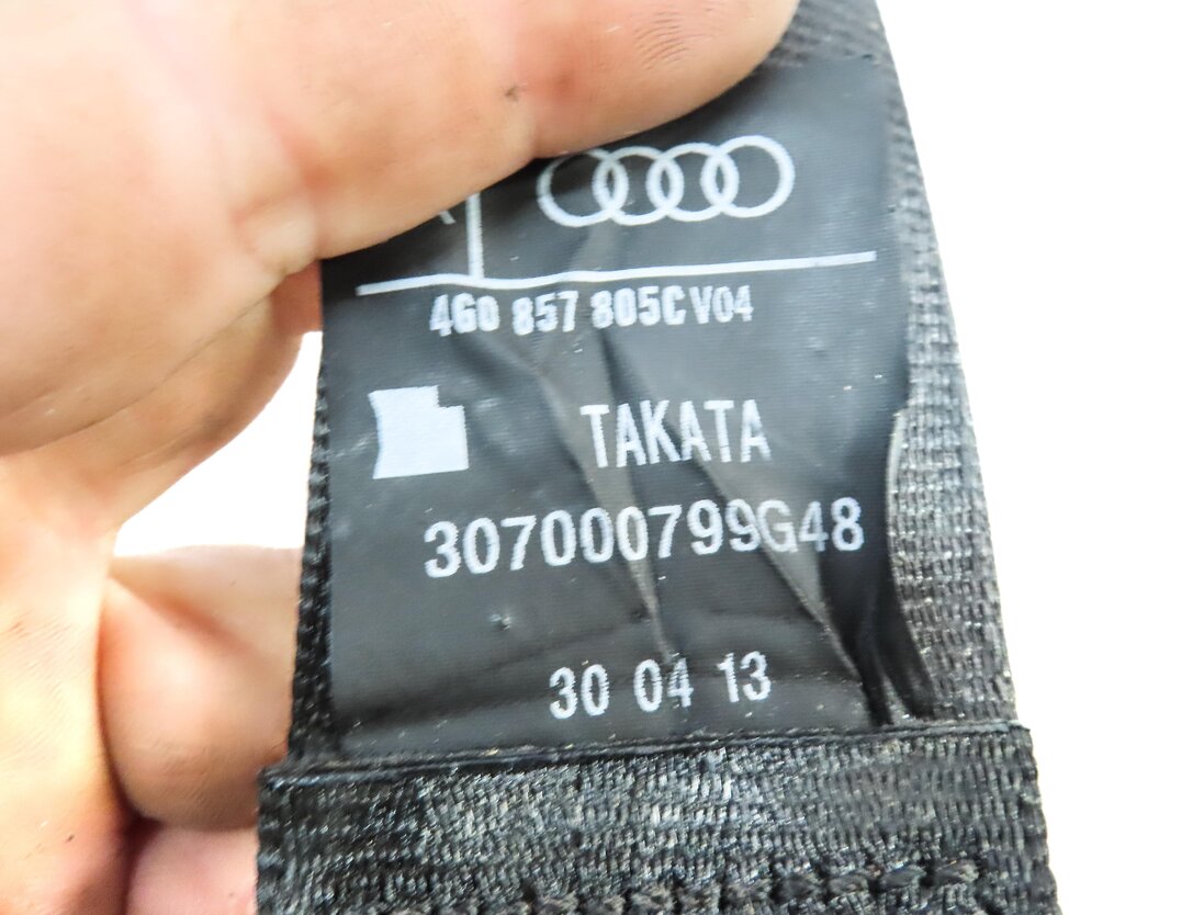 Thumbnail 5: 2013 AUDI S7 (C7) REAR LEFT SEATBELT SEAT BELT RETRACTOR (BLACK) 4G0857805C