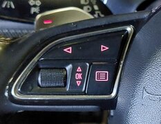 Thumbnail 2: 13-15 AUDI A7 S7 (C7) 3 SPOKE SPORT STEERING WHEEL w/ S7 EMBLEM SWITCHES PADDLES