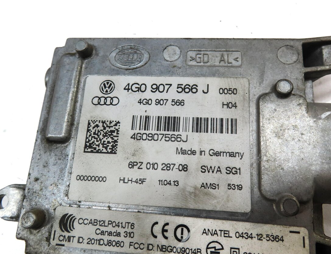 Thumbnail 4: 2012-2015 AUDI A7 S7 RS7 (C7 4G8) BLIND SPOT ALERT CONTROL MODULE (MASTER)