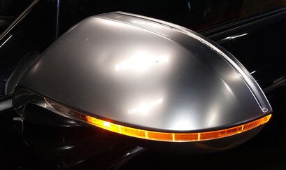 Thumbnail 2: 13-17 AUDI S7 (C7) LEFT DOOR MIRROR AUTODIM HEATED BLIND MEM P-FOLD (ALUMINIUM)