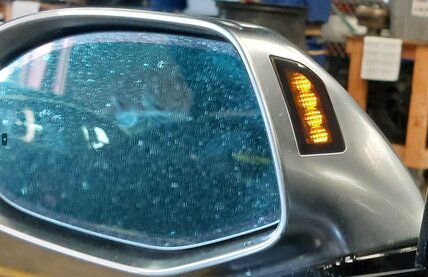 Thumbnail 3: 13-17 AUDI S7 (C7) LEFT DOOR MIRROR AUTODIM HEATED BLIND MEM P-FOLD (ALUMINIUM)