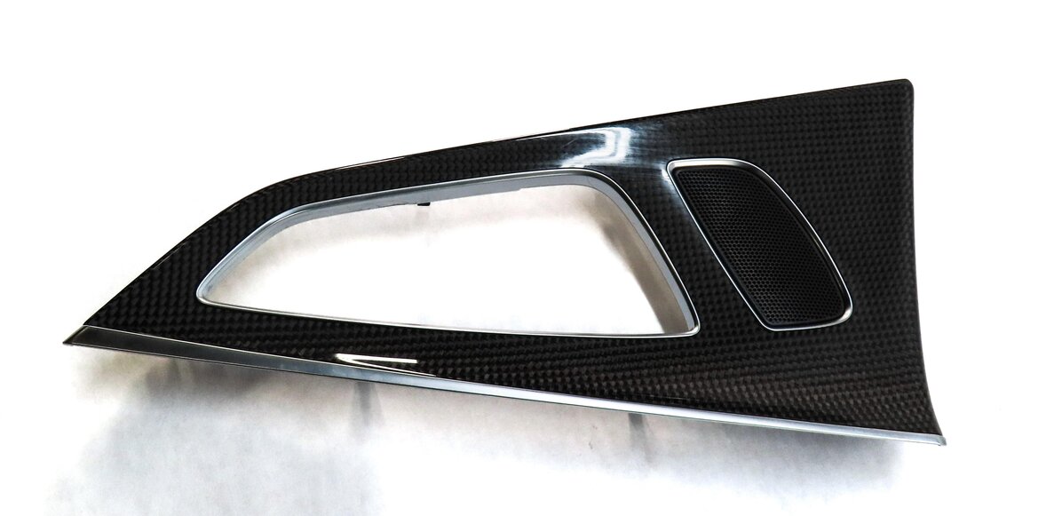 Thumbnail 12: 2013 AUDI S7 C7 FRONT REAR LEFT RIGHT DOOR DASH CONSOLE CARBON FIBER TRIM SET 10
