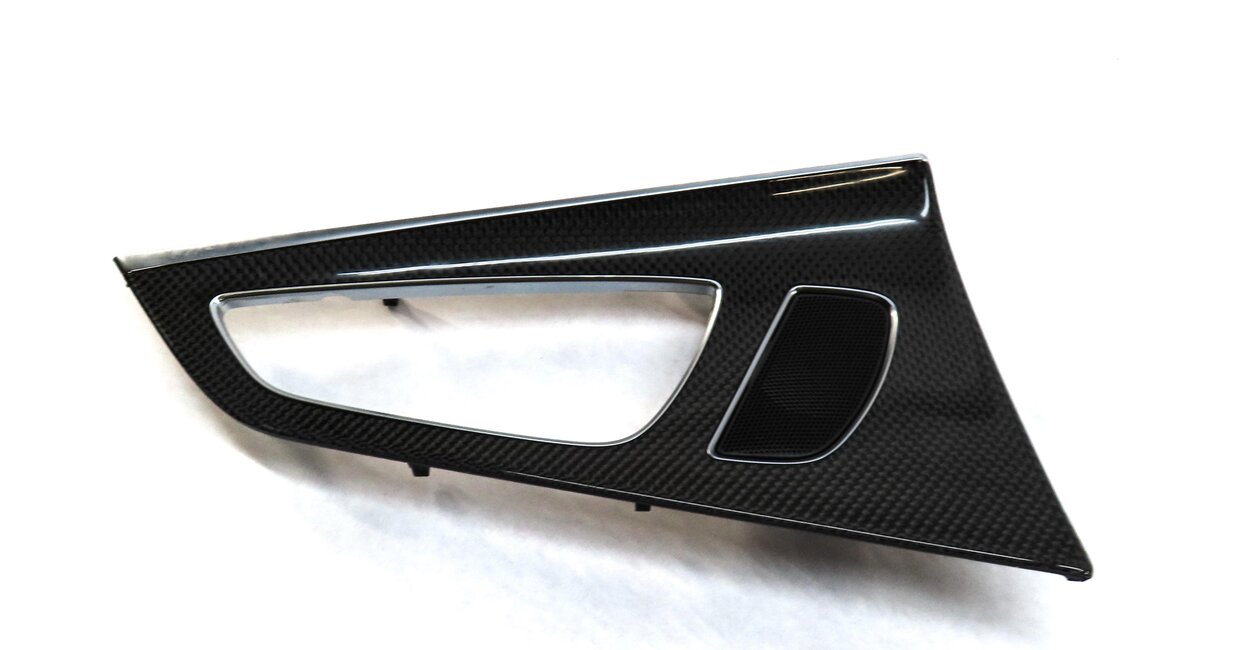 Thumbnail 14: 2013 AUDI S7 C7 FRONT REAR LEFT RIGHT DOOR DASH CONSOLE CARBON FIBER TRIM SET 10