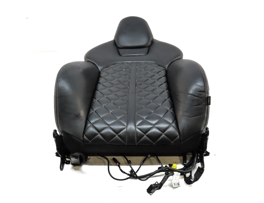Thumbnail 2: 2013 AUDI S7 (C7) FRONT LEFT UPPER S-LINE SPORT HEAT SEAT CUSHION BLACK & SILVER