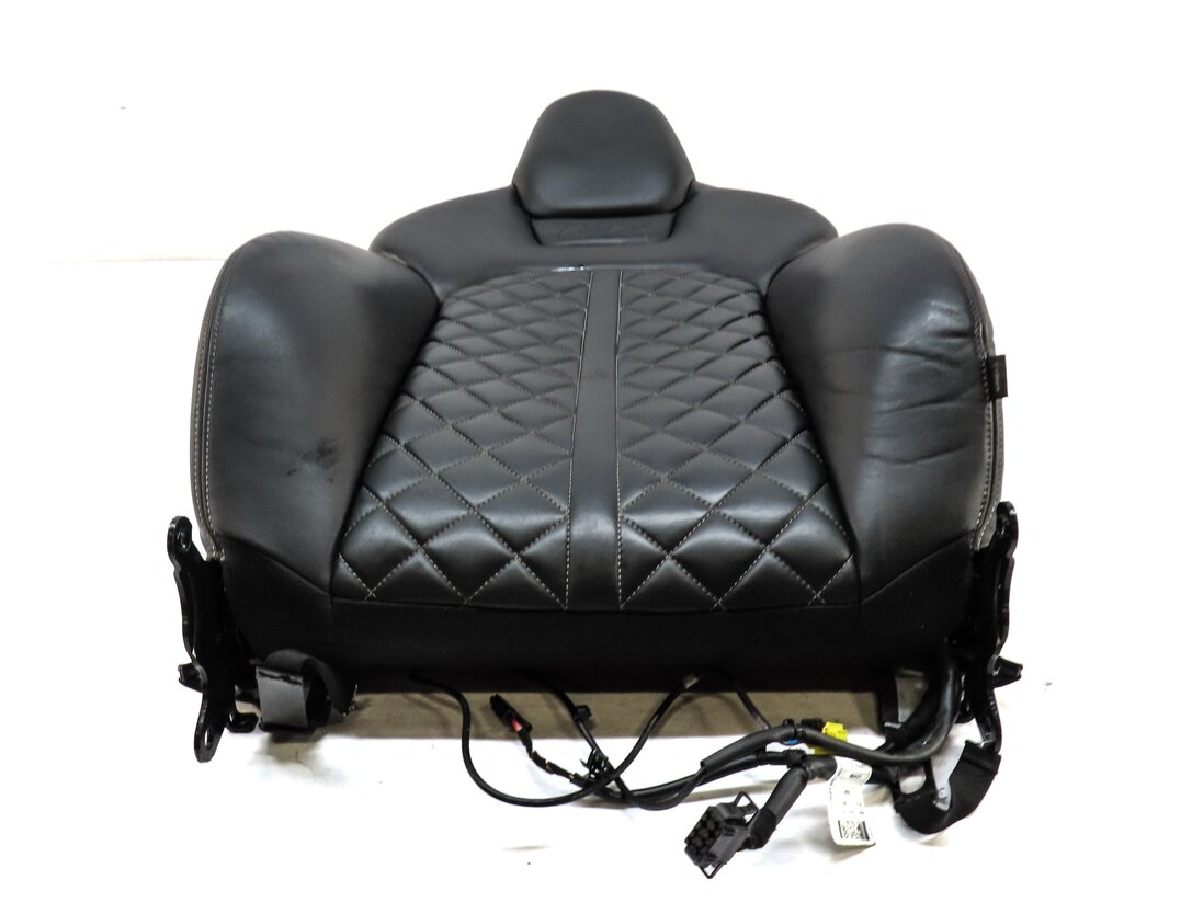Thumbnail 3: 2013 AUDI S7 (C7) FRONT LEFT UPPER S-LINE SPORT HEAT SEAT CUSHION BLACK & SILVER