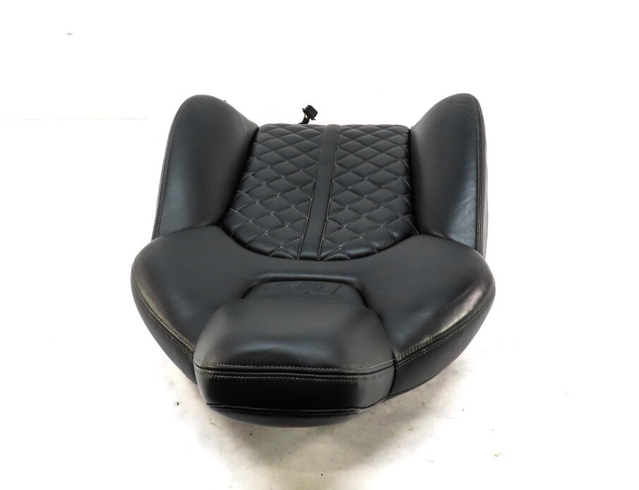 Thumbnail 4: 2013 AUDI S7 (C7) FRONT LEFT UPPER S-LINE SPORT HEAT SEAT CUSHION BLACK & SILVER