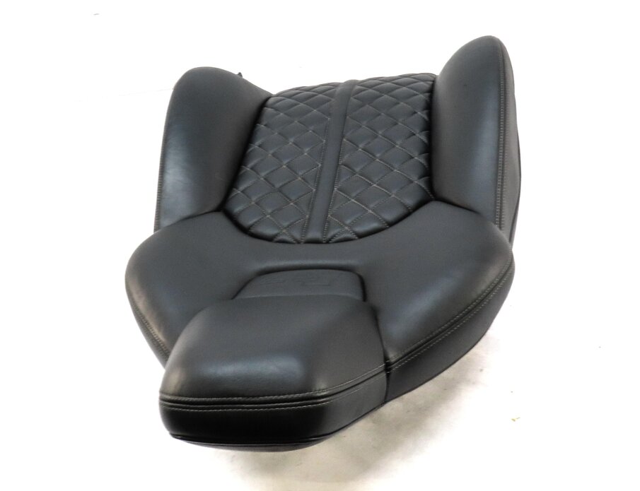 Thumbnail 3: 2013 AUDI S7 (C7) FRONT RIGHT UPPER S-LINE SPORT HEAT SEAT CUSHION BLACK SILVER