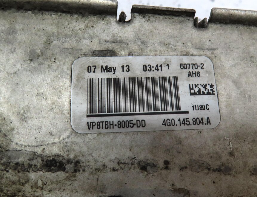 Thumbnail 5: 13-18 AUDI S6 S7 (C7) 4.0L AUTO ENGINE WATER COOLANT AUXILIARY CENTER RADIATOR