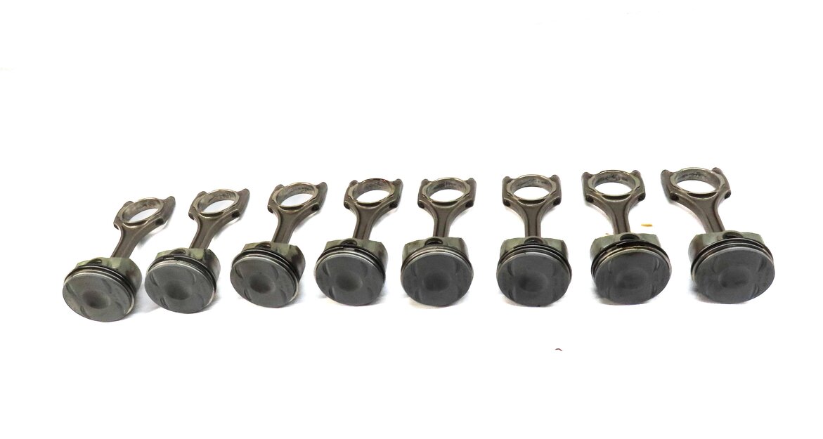 Thumbnail 2: 2013-2018 AUDI A8 S6 S7 (C7 D4) 4.0L V8 ENGINE PISTON & CONNECTING ROD SET 8